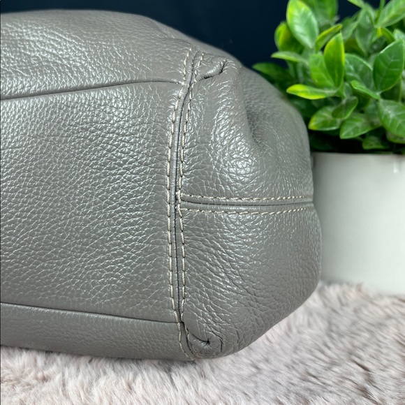 Coach F28997 Lexy Pebble Leather Shoulder Bag - Grey Birch EUC - Picture 13 of 14